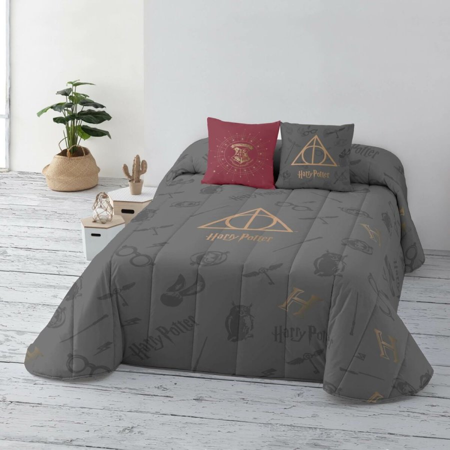 Sengetppe (vattppe) Harry Potter Deathly Hallows Multifarvet Seng 150 cm #1