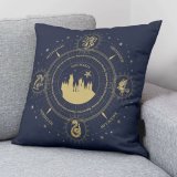 Pudebetrk Harry Potter Christmas Gold Marinebl 50 x 50 cm #3