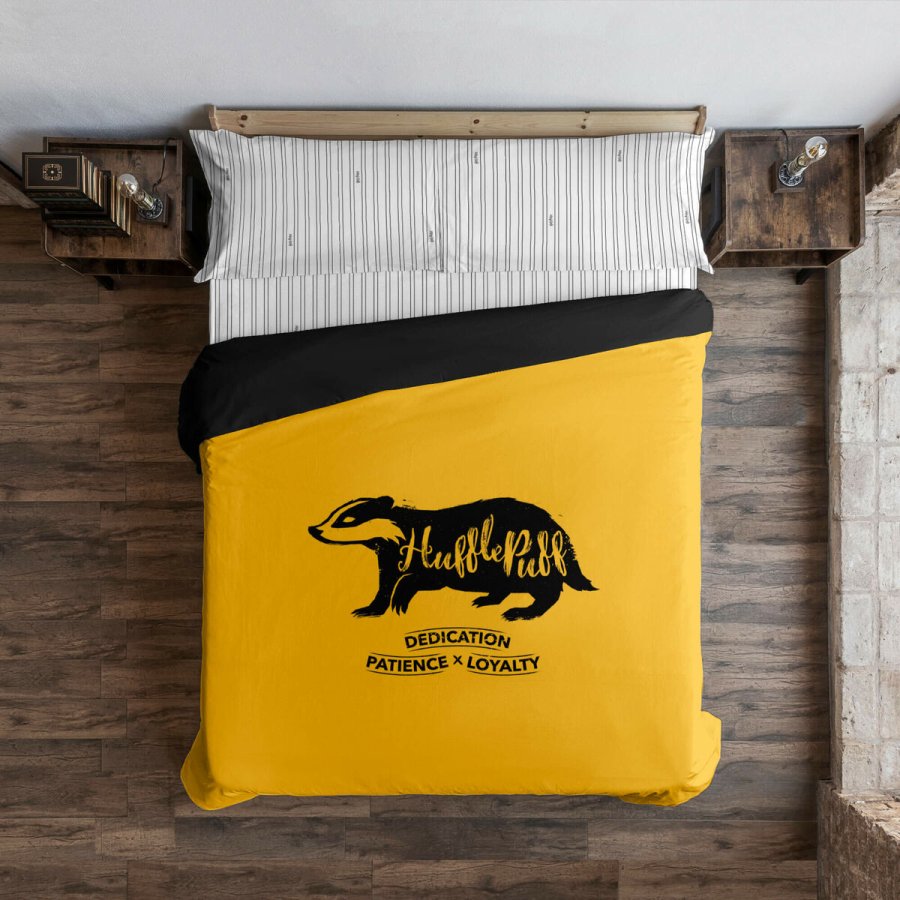 Nordisk cover Harry Potter Hufflepuff Values Gul Multifarvet 175 Trde 240 x 220 cm Seng 150/160 #1