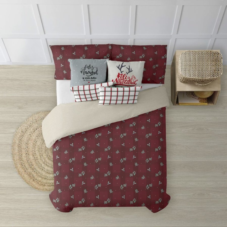 Nordisk cover Decolores Red Christmas 1 Multifarvet Polyester 140 x 200 cm #1