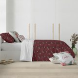 Nordisk cover Decolores Red Christmas 1 Multifarvet Polyester 140 x 200 cm #4