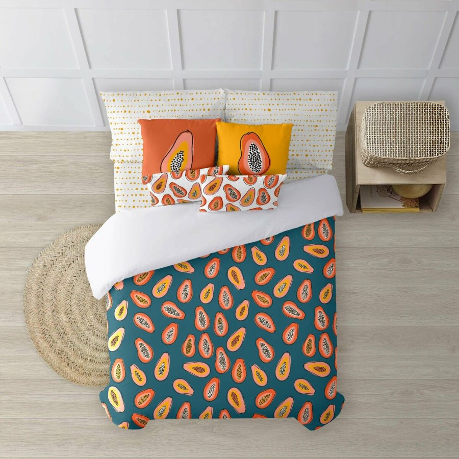 Nordisk cover Decolores Mumbai Multifarvet 175 Tr�de 200 x 200 cm Forsn�vring #3