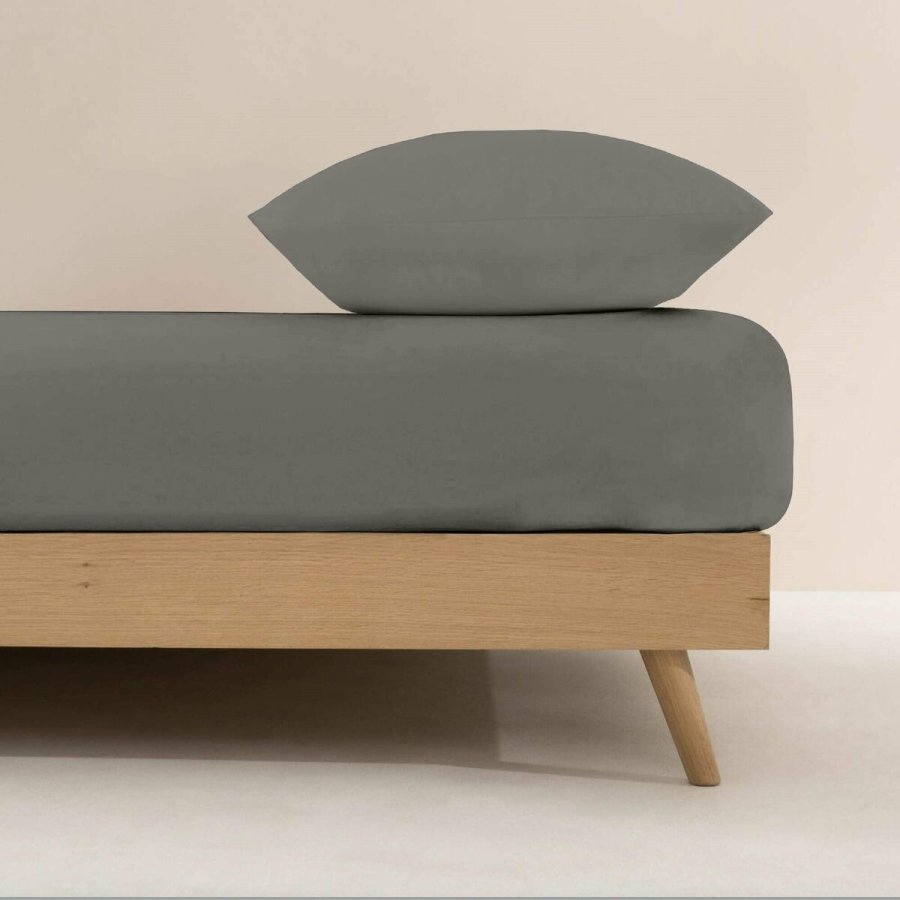 Monteret bundark Decolores Liso Antracit Mrkegr Seng 140 #2