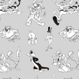 Nordisk cover Looney Tunes Looney BN Hvid black 180 x 220 cm #7