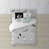 Nordisk cover Looney Tunes Looney BN Hvid black 240 x 220 cm #2