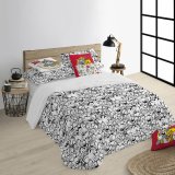 Nordisk cover Tom & Jerry B&W Hvid black 175 Trde 140 x 200 cm #3