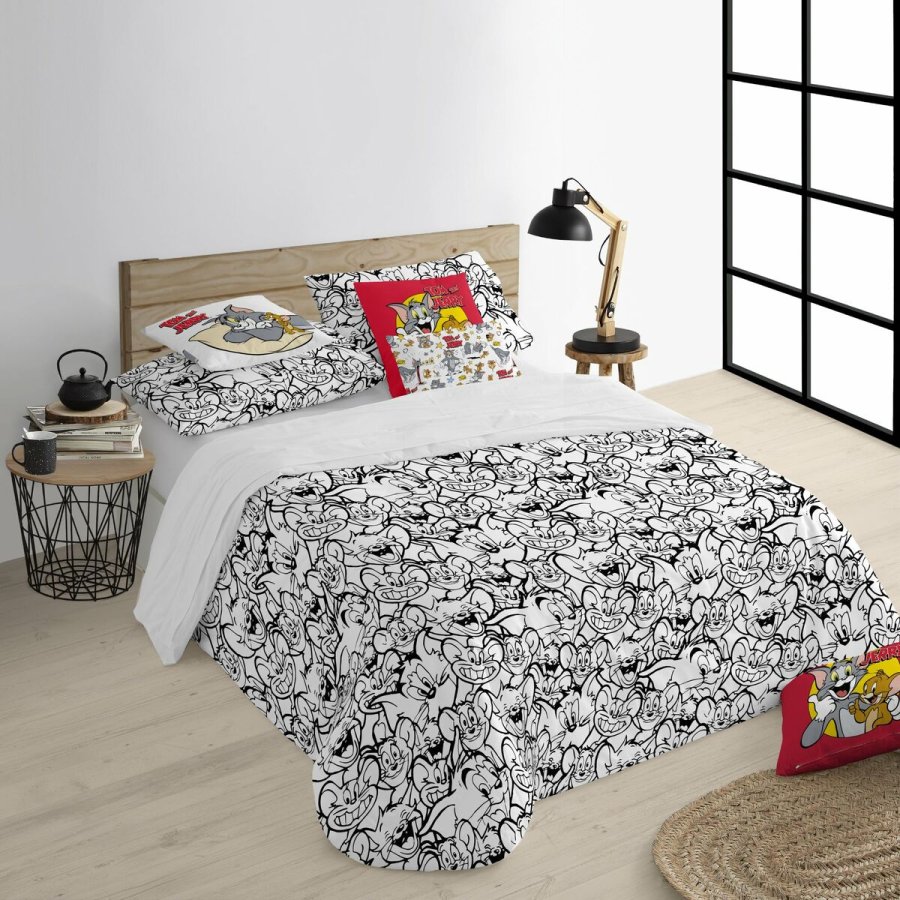 Nordisk cover Tom & Jerry Tom & Jerry Black & White Multifarvet 175 Trde 200 x 200 cm #3