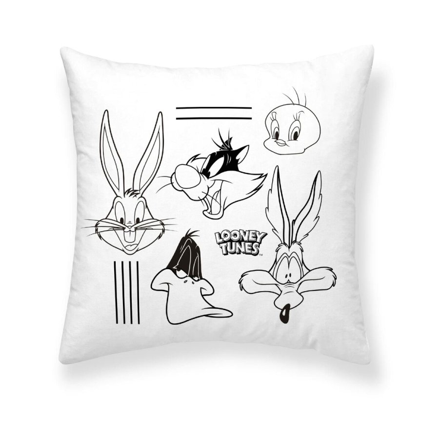 Pudebetrk Looney Tunes Looney B&w B Hvid Multifarvet 45 x 45 cm #1