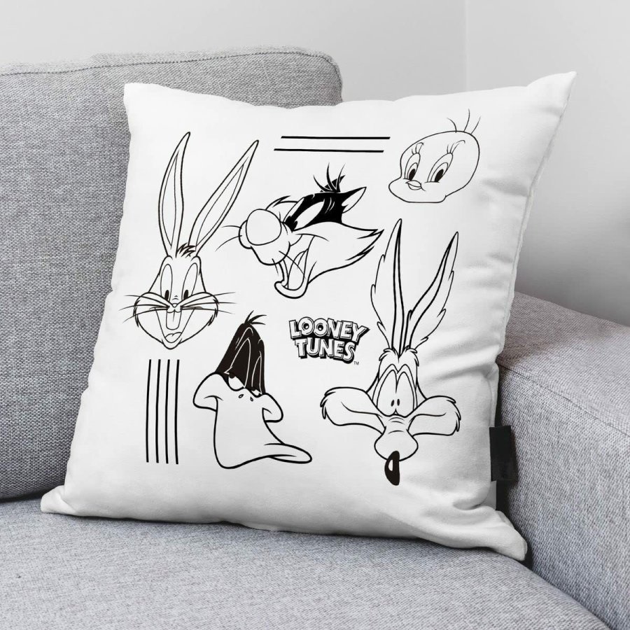 Pudebetrk Looney Tunes Looney B&w B Hvid Multifarvet 45 x 45 cm #2