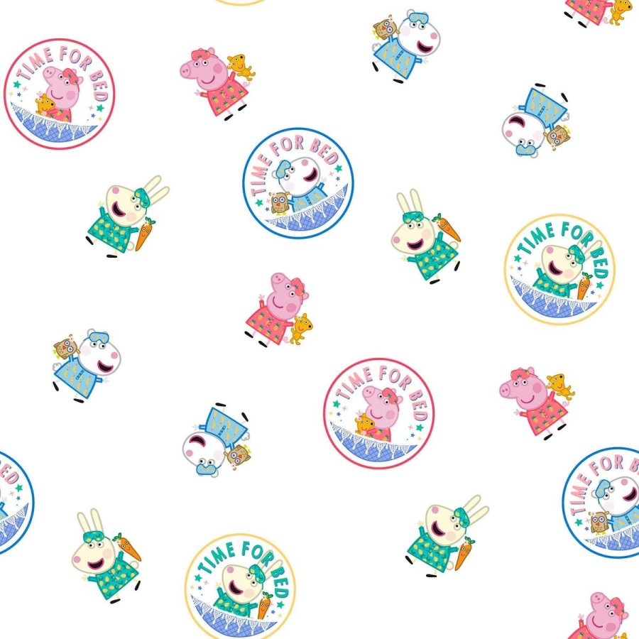 Quiltt�ppe til tremmeseng Peppa Pig Time bed 100 x 120 cm #2