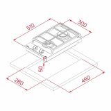 Gasplade Teka GZC32300XBA 3800W (30 CM) #13