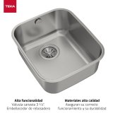 Vask med et rum Teka S�lvfarvet #6