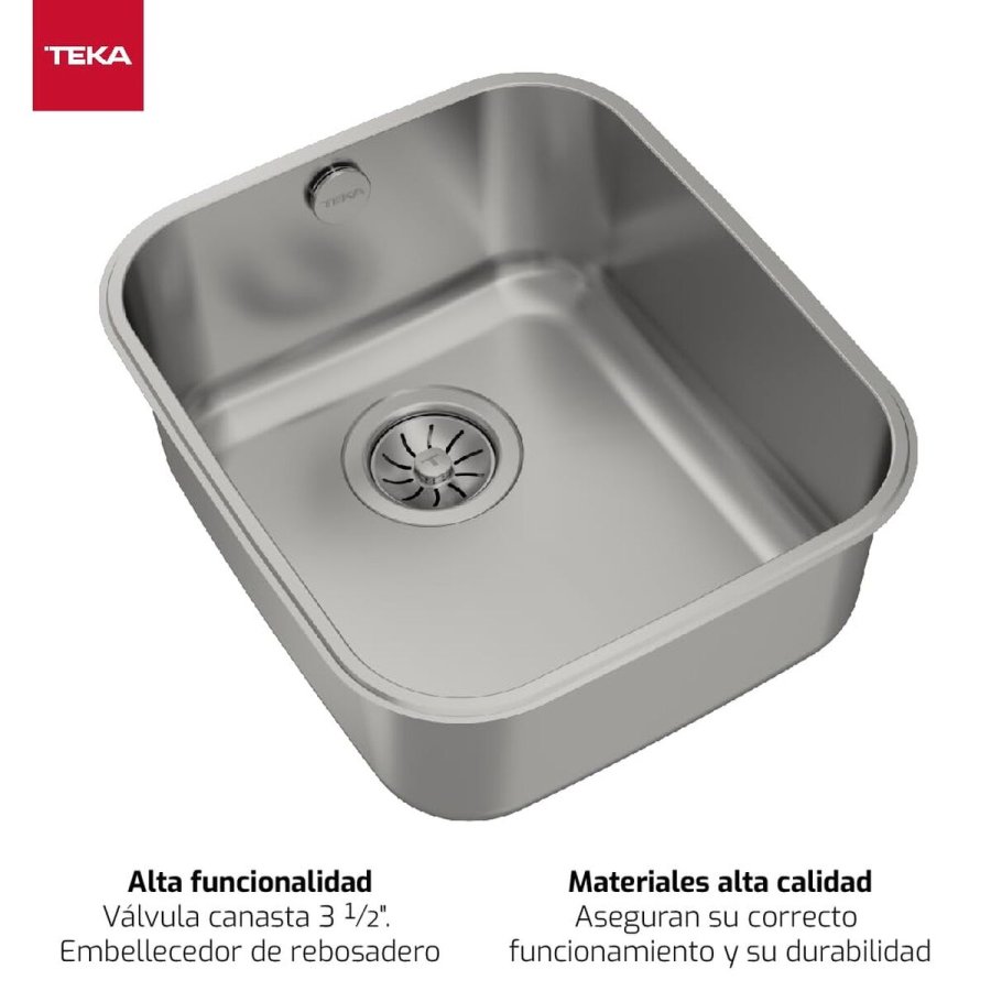 Vask med et rum Teka S�lvfarvet #6