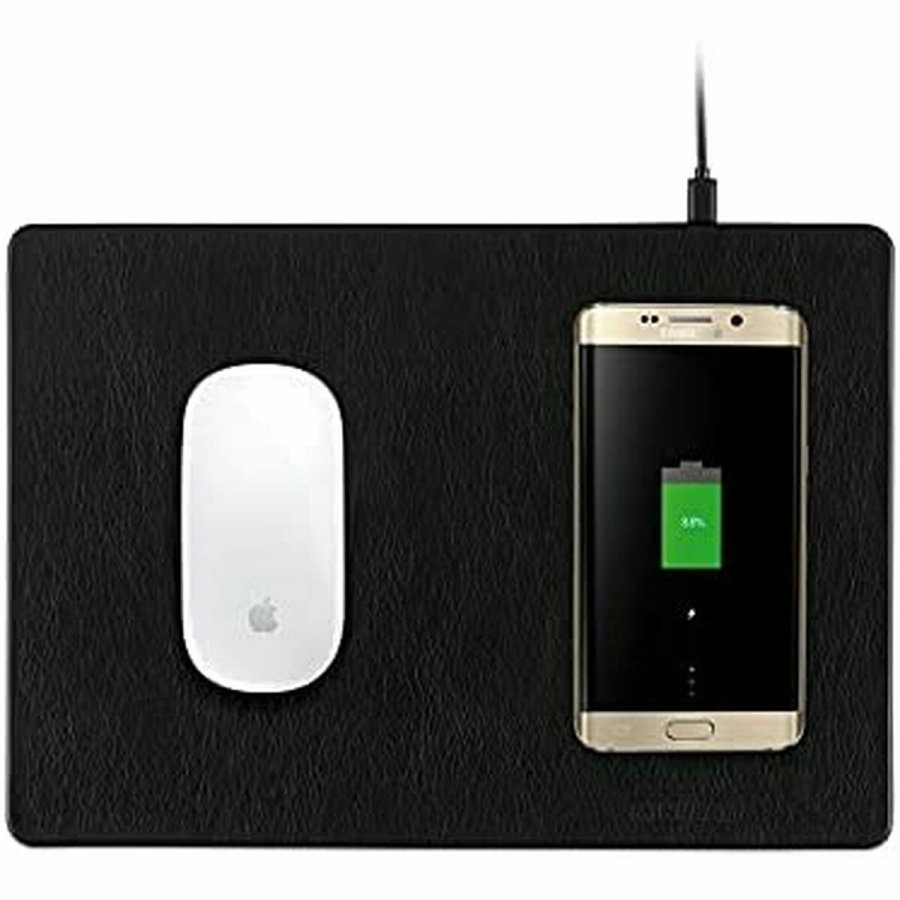 Mtte med Qi trdls oplader MiniBatt MB-PAD Sort #3