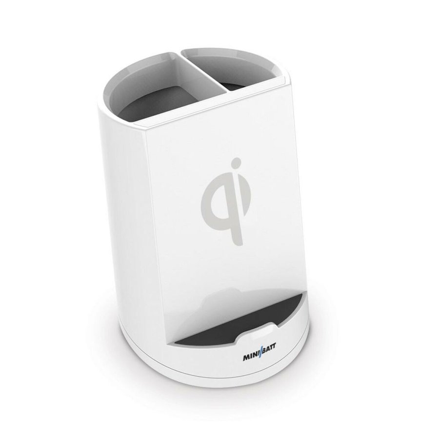 Trdls oplader med mobilholder MiniBatt PowerCUP Kuglepen Hvid #2