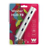 USB Hub Woxter PE26-142 Hvid Slvfarvet Aluminium (1 enheder) #4
