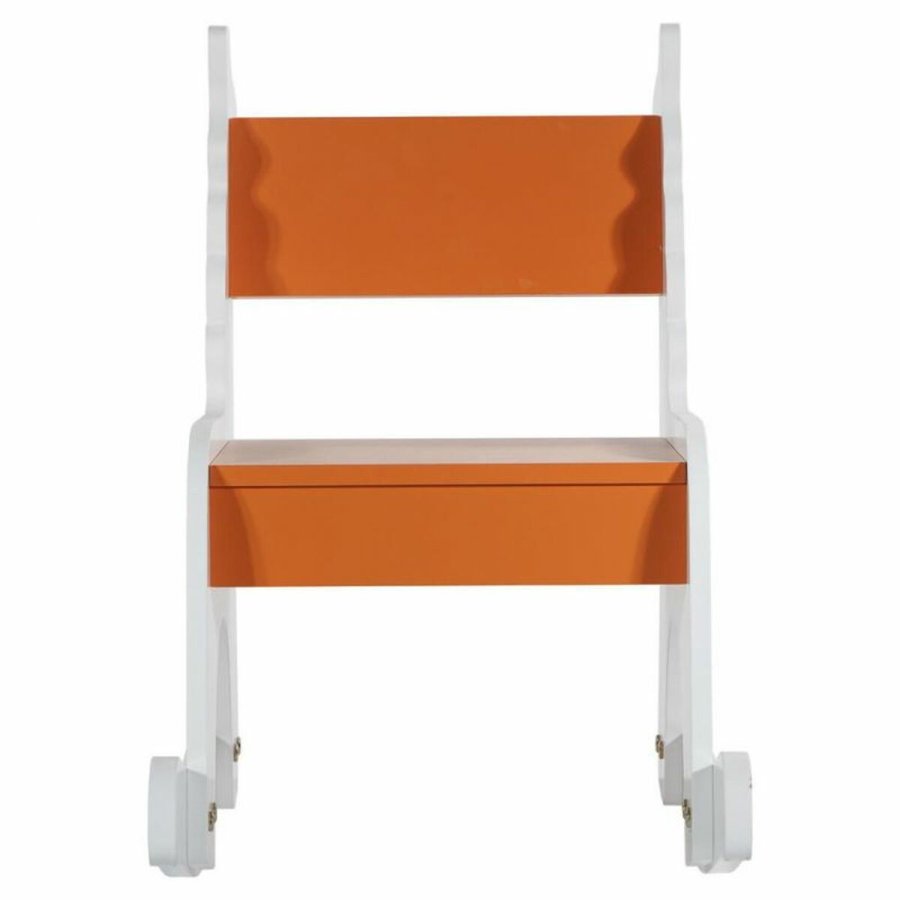 Gyngestol Alexandra House Living Hvid Orange Tr MDF 33 x 55 x 51,5 cm Brns Giraf #2