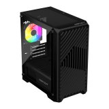 ATX Semi-t�rn kasse KEEP OUT XC-220 ARGB 4FANS Sort #1