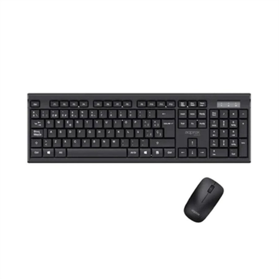 Tastatur og mus approx! MX410 Sort Spansk Spansk qwerty (2 enheder) #1