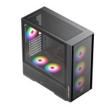 ATX Semi-t�rn kasse KEEP OUT KO XC-805 MESH ARGB USB3 Sort #2