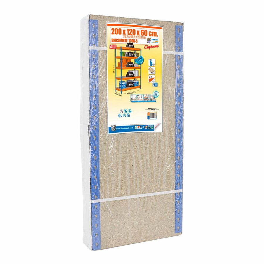 Hylder Simon Rack Bricoforte 1206-5 5 Hylder 1500 kg 200 x 120 x 60 cm #2