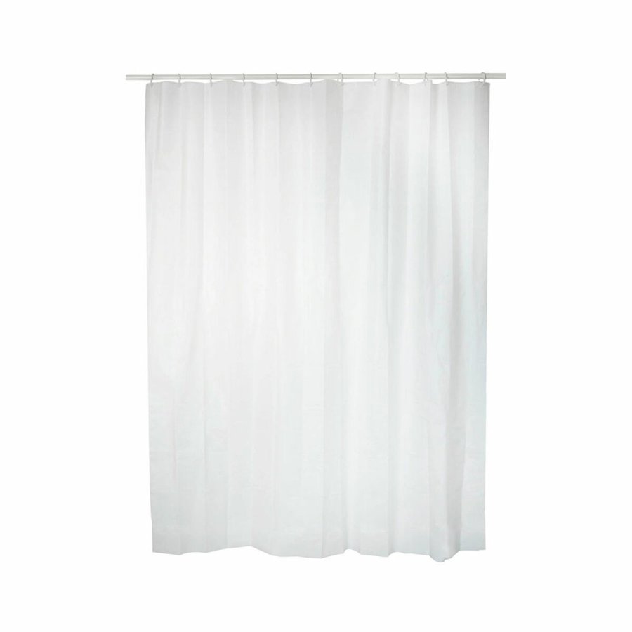 Brusebadsforhng Exma Hvid PVC 140 x 180 cm #1