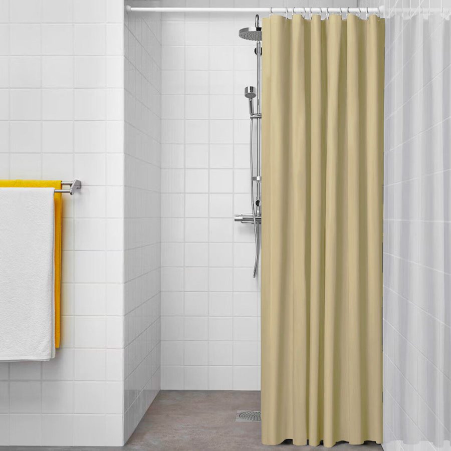 Brusebadsforhng Exma Beige PVC 180 x 180 cm #1