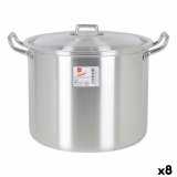 Gryde med lg 39693  22 cm Slvfarvet 6 L Aluminium 29 x 23 x 20 cm #1