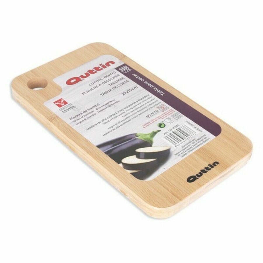 Skrebrt Quttin Quttin Bambus 27 x 15 x 1,5 cm (12 enheder) (27 x 15 cm) #4