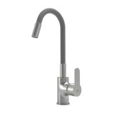 Enkelt hndtag Sink Mixer CIS Rustfrit stl Kobber #1