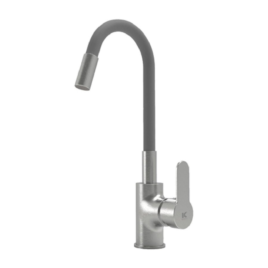 Enkelt hndtag Sink Mixer CIS Rustfrit stl Kobber #1