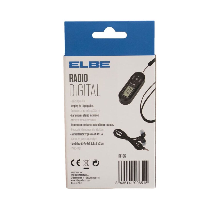 Brbar digital radio ELBE RF96 Sort FM Mini #5