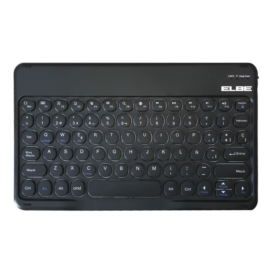 Tr�dl�st tastatur ELBE TE102BT Sort QWERTY #1