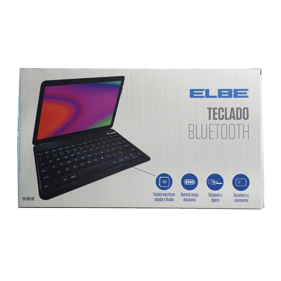 Tr�dl�st tastatur ELBE TE102BT Sort QWERTY #5