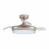 Loftsventilator CristalRecord Gennemsigtig Metal  92 cm #2