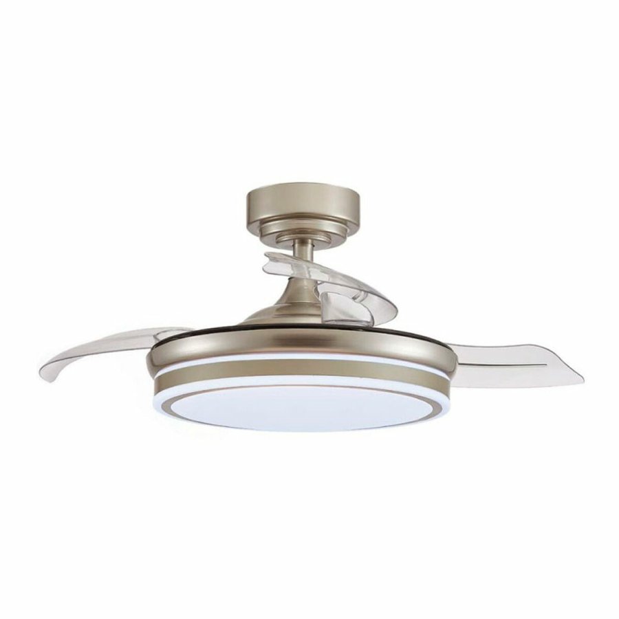 Loftsventilator CristalRecord Gennemsigtig Metal  92 cm #2