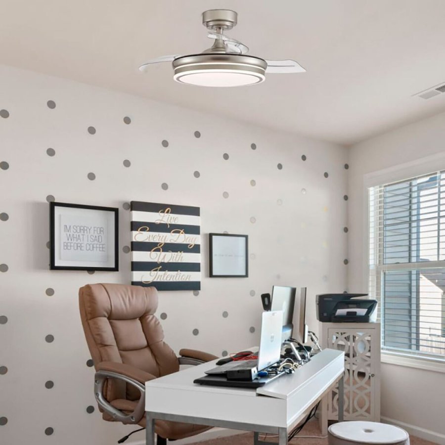 Loftsventilator CristalRecord Gennemsigtig Metal  92 cm #4