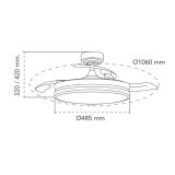 Loftsventilator CristalRecord 72 W  106 cm #4