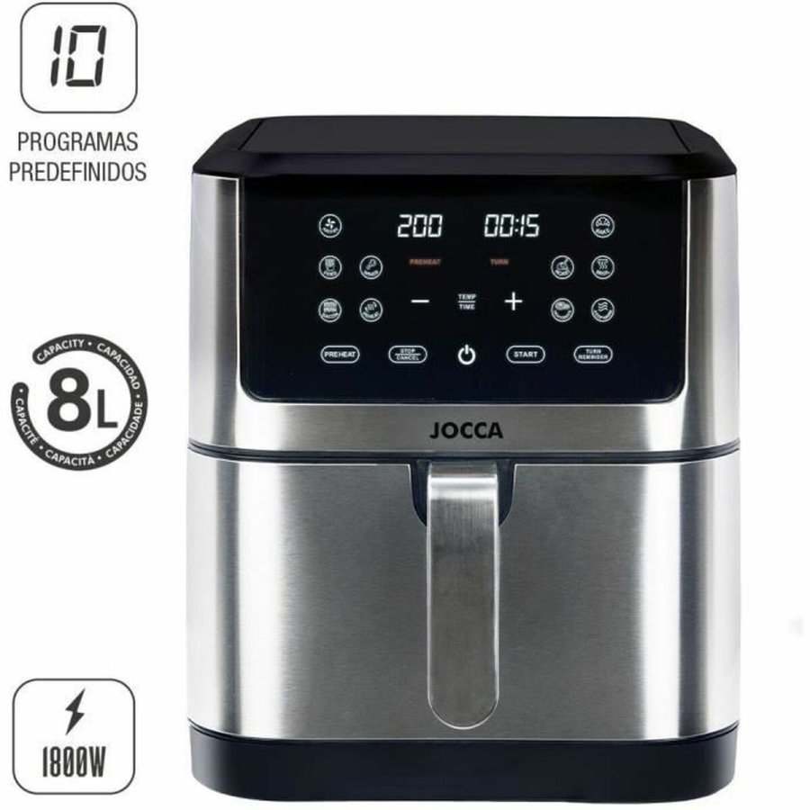Varmluftsfrituregryde JOCCA 2193 1800 W Stl 8 L #6