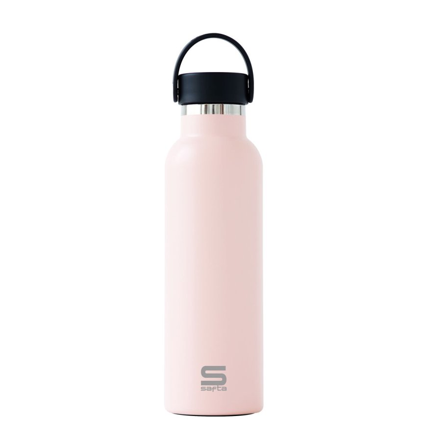 Termoflaske Safta Cotton candy Pink Silikone Rustfrit stl #2