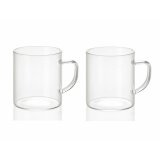 2 Dele krusst Andrea House ms19209 Gennemsigtig Glas 300 ml 2 x 300 ml  7,5 x 8,5 cm #1