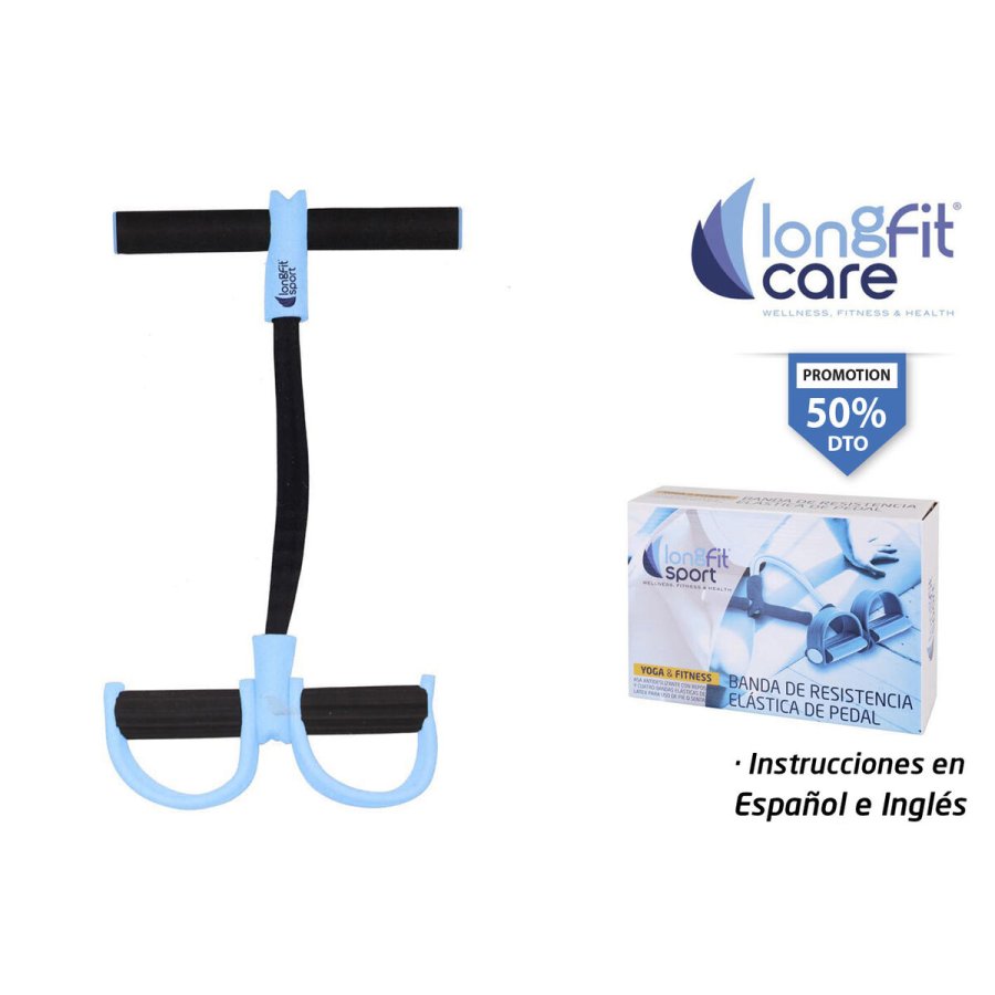 Elastiske modstandsbnd LongFit Sport Bl/Sort #2