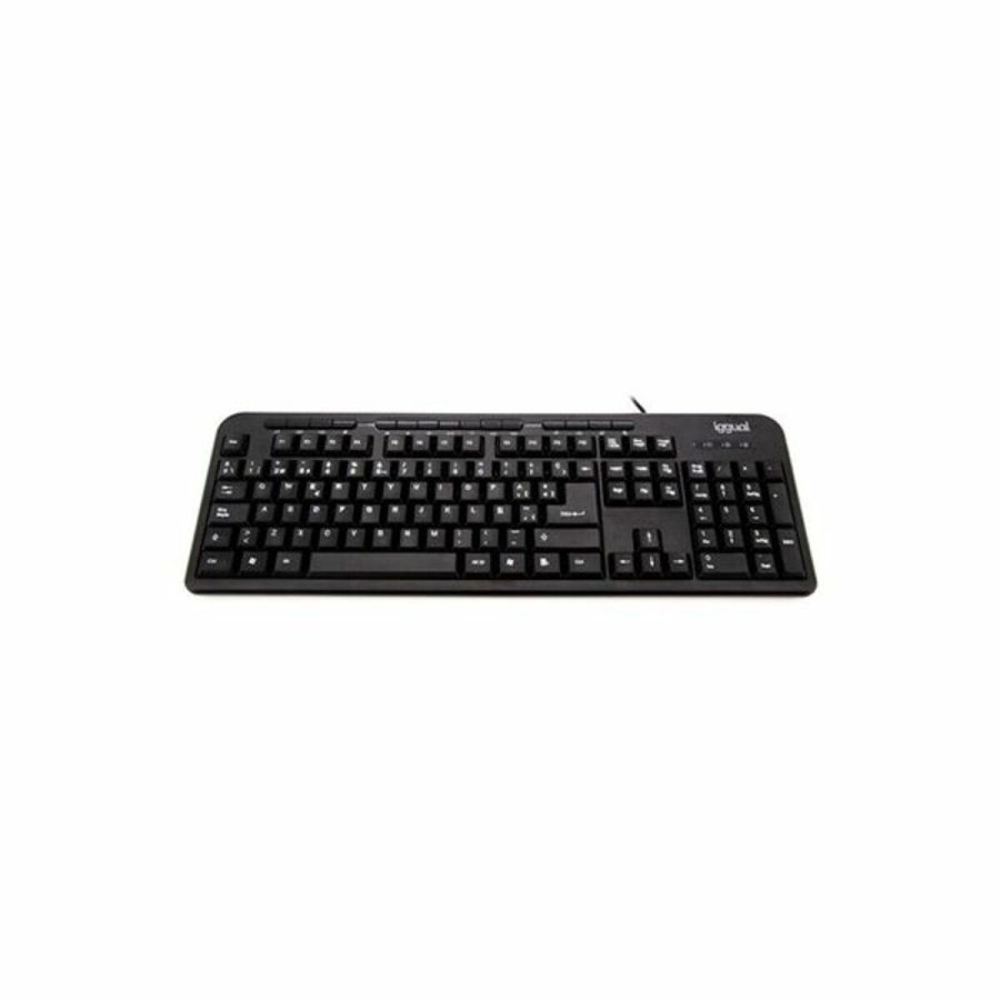 Tastatur iggual CK-BASIC-120T QWERTY USB Sort Spansk Abe (1 Dele) #1