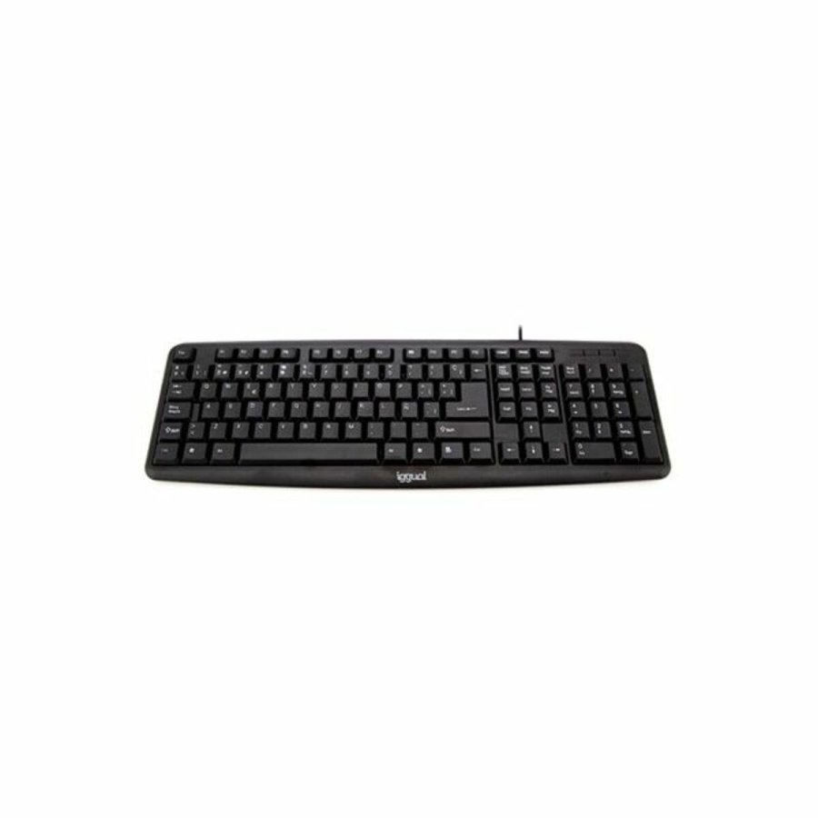 Tastatur iggual CK-BASIC-105T QWERTY USB Sort Spansk Abe (1 Dele) #1
