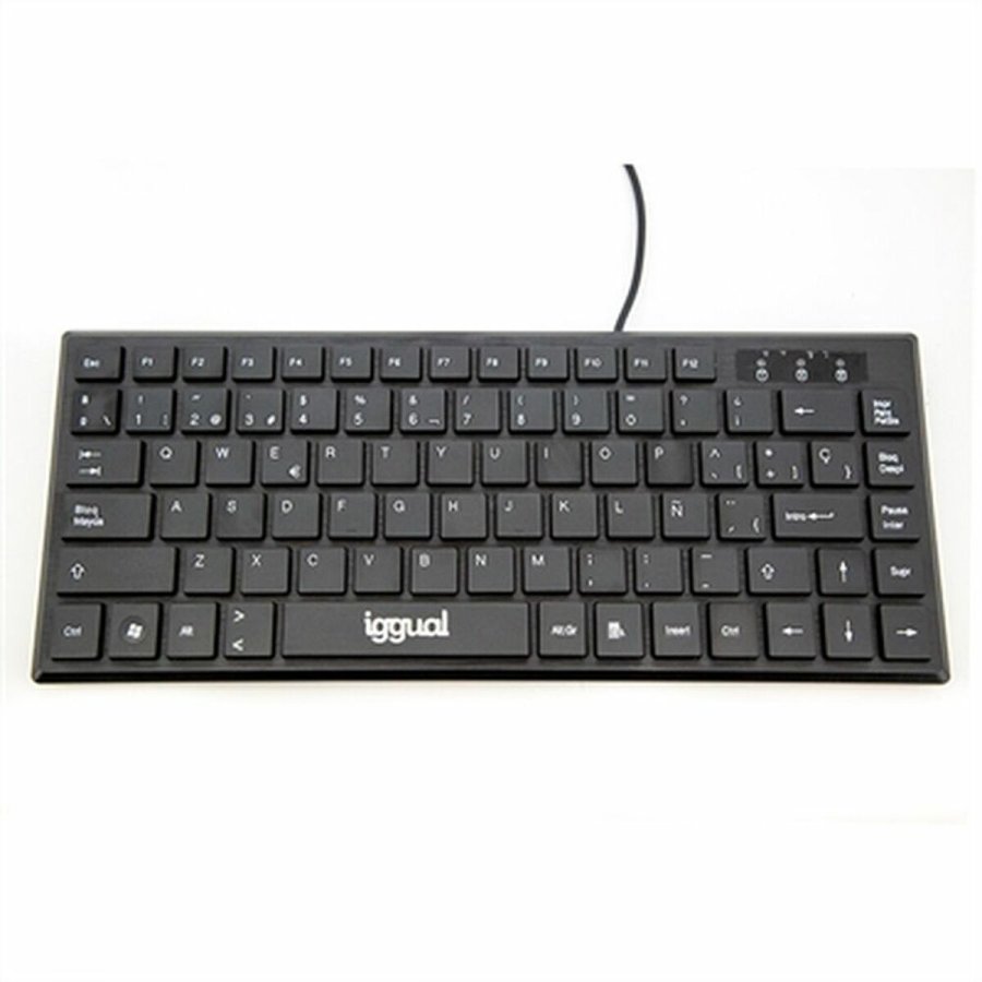 Tastatur iggual Teclado USB compacto TKL Slim TKL-USB negro Sort #1