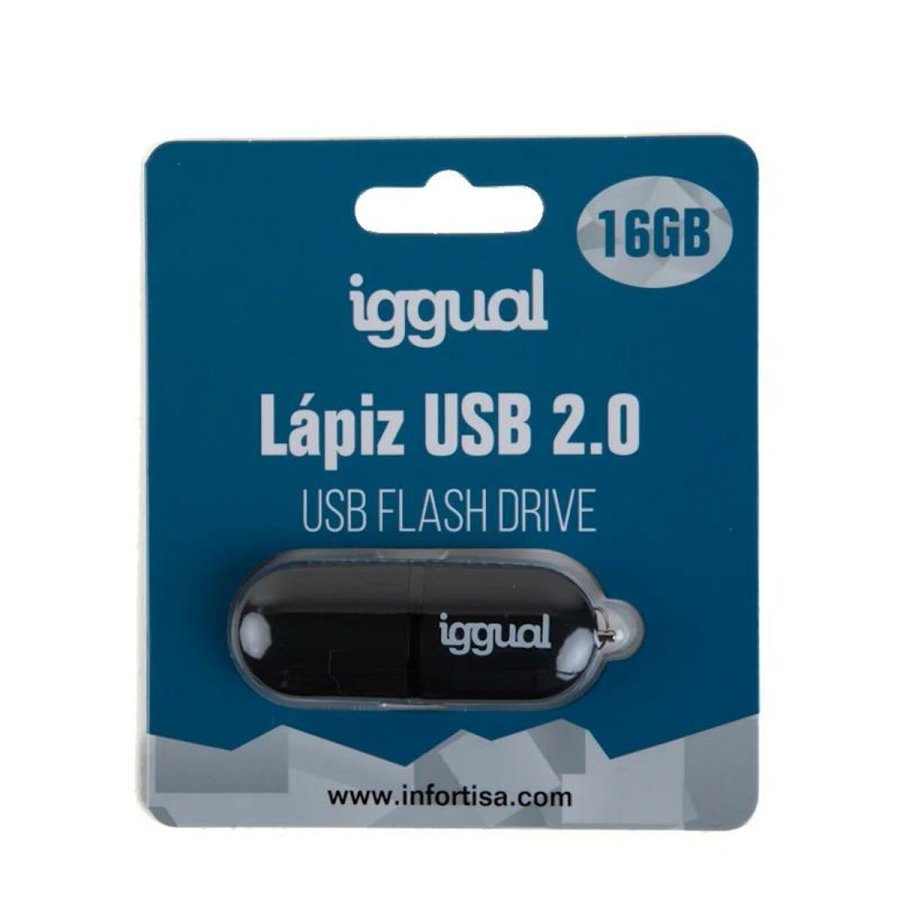 USB-stik iggual IGG318492 Sort USB 2.0 x 1 #4