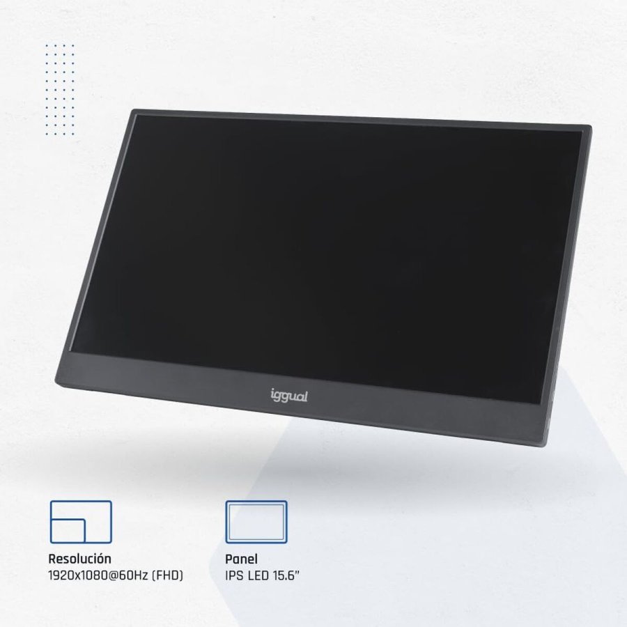 Brbar skrm iggual IGG319987 Full HD 15,6