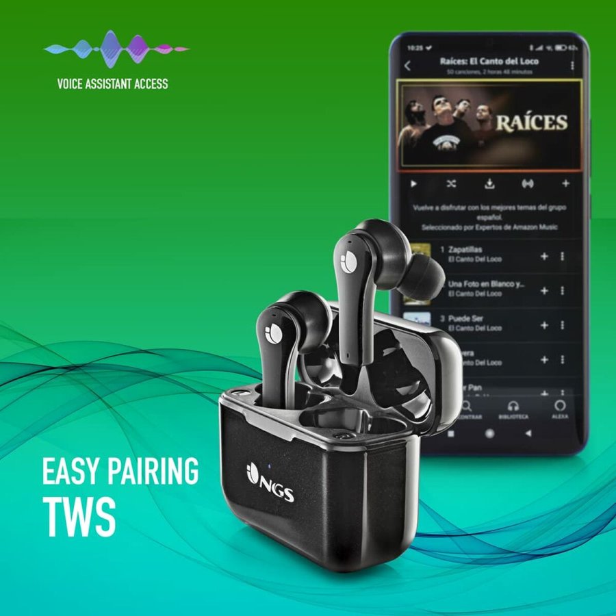 Bluetooth-hovedtelefoner NGS ARTICABLOOMBLACK Sort #5