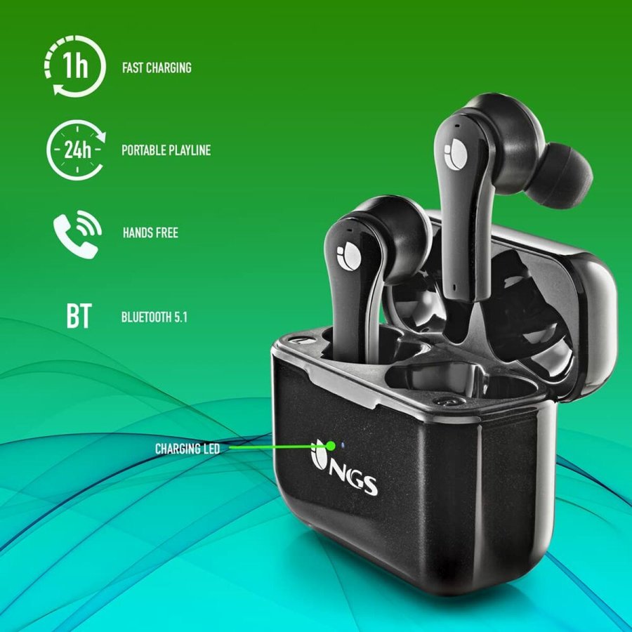 Bluetooth-hovedtelefoner NGS ARTICABLOOMBLACK Sort #6