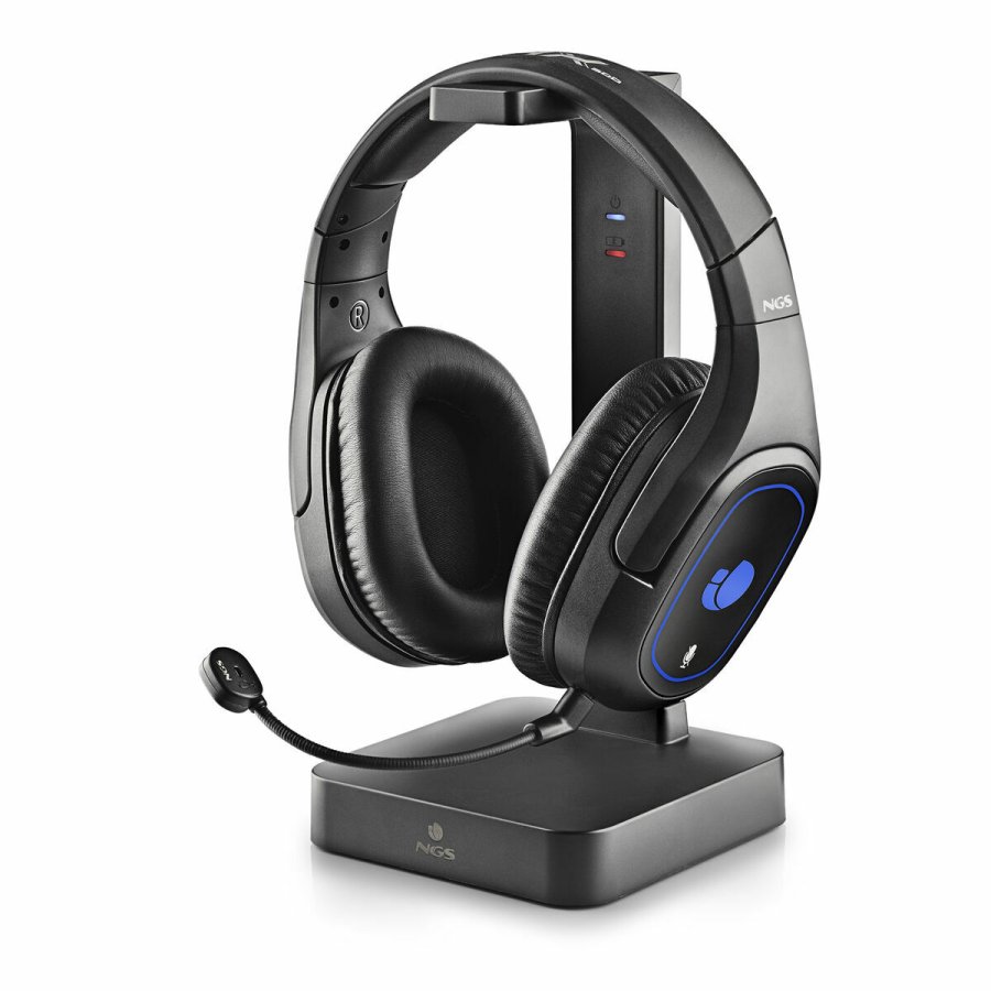 Gaming headset med mikrofon NGS GHX-600 Sort (1 enheder) #1